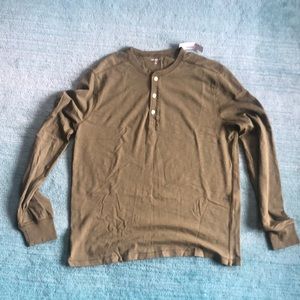 J. Crew Garment Dyed Henley NWT L